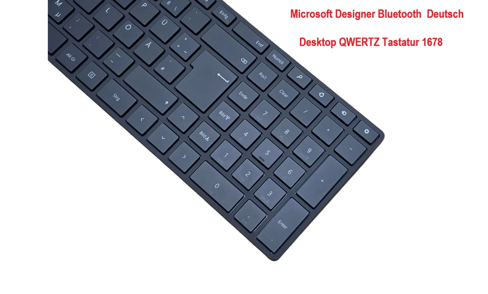 Microsoft Designer Bluetooth Deutsch Desktop QWERTZ Tastatur 1678 - Bild 2 von 3