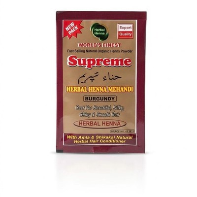 Supreme Herbal Henna Mehandi Apple Red with Amla & Shikakai 150g Free Ship