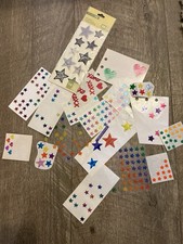 Lot Of Vintage Stars Stickers Hearts Mrs Grossmans Sandylion Craft School