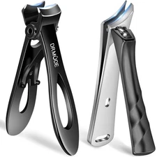 Toenail Clippers for Thick Toenails for Seniors, DRMODE Upgrade Slanted Curve...
