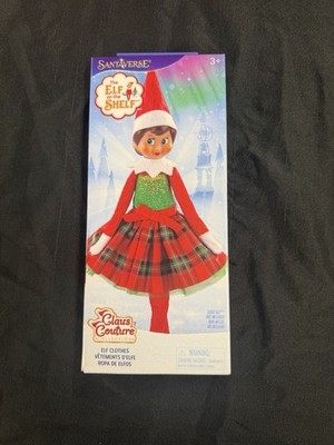 the elf on the shelf claus couture classic christmas dress Holiday Elf Red Green Ecoconscience
