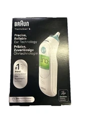 Braun ThermoScan 6 Digital Ear Thermometer - White (IRT6515) - TORN OR OPEN BOX