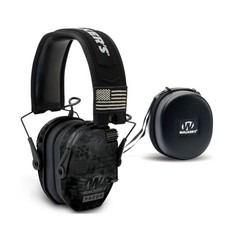 Walkers Razor Slim Electronic Shooting Hearing Protection Muff Camo with Case