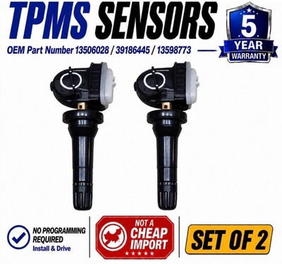 2pcs TPMS tyre pressure valve sensors Vauxhall Corsa D 2006 2017 13506028 OEM UK