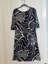 J Crew - Women’s Cream/Navy Lightweight Sweater Dress. Size M