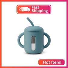 SAMiGO Silicone Sippy Cup, Baby Straw Cup for 6 12 18 Months, Sippy Cup with Str