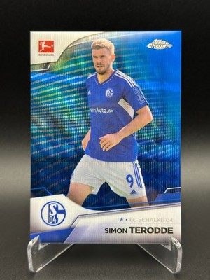 Simon Terodde /180 Blue Wave - 2022-23 Topps Chrome Bundesliga FC Schalke 04