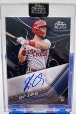 Kody Clemens 2023 Topps Chrome Black Rookie RC Auto #CBA-KC - Phillies / Twins