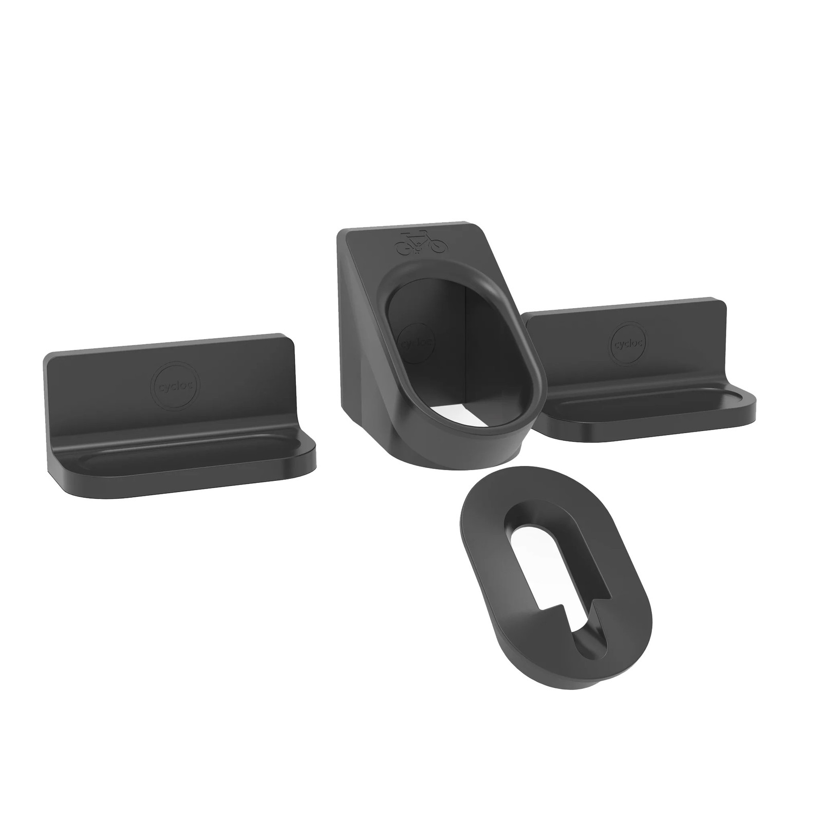 Настенное хранилище для велосипедов Cycloc Super Hero, черный