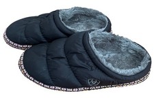 Ariat Women  s M 7.5-8 Black Gray Faux Fur Lined Slippers