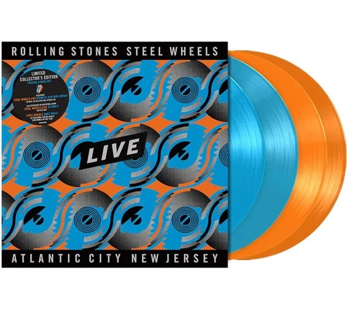 The Rolling Stones-Steel Wheels Live in NJ '89-4 LP Orange/Blue Color Vinyl