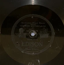 EDISON  50677  NEW YORK MILITARY BAND    DIAMOND DISC 78 RECORD  WINDY WILLIE