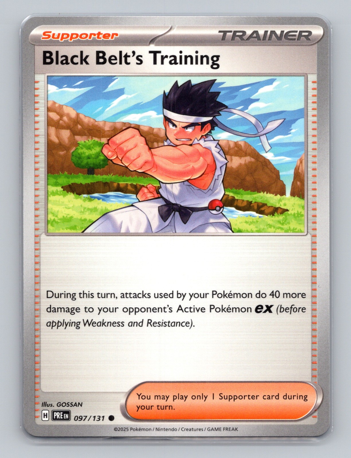 Black Belt's Training 97/131 Prismatic Evolutions PRE EN Pokemon Scarlet Violet