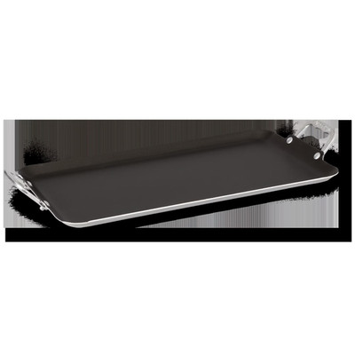 20'' Double Burner Griddle - Non-Stick, Dishwasher Safe, Aluminum Handl