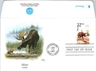 S08-5337, WILDLIFE OF USA, MOOSE, MAINE, FLEETWOOD FDC