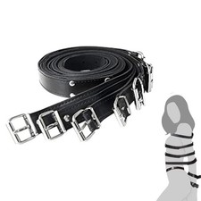 Real Leather BDSM Bondage Full Body Straps Harness Fetish Slave Restraints 5pcs