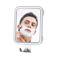  Shower Mirror Fogless for Shaving- with 4 Suctions, Anti Fog Mirror for 