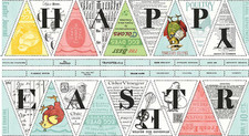 Riley Blake Easter Egg Hunt Fabric Bunting Pa...
