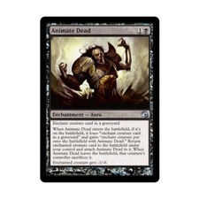 WotC MtG Graveborn Animate Dead (U) (Foil) VG