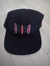 RARE VTG NIKE Air Jordan Jumpman Spell Out Swoosh Snapback Hat Cap 90s Red/Green