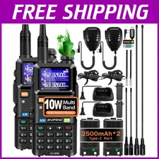 Rechargeable 5RM Multi-Band Walkie Talkies - 2 Pack