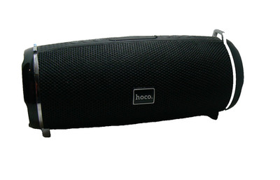 Hoco Portable Bluetooth Speaker Black Mesh LED Bass Boost - Tested & Working