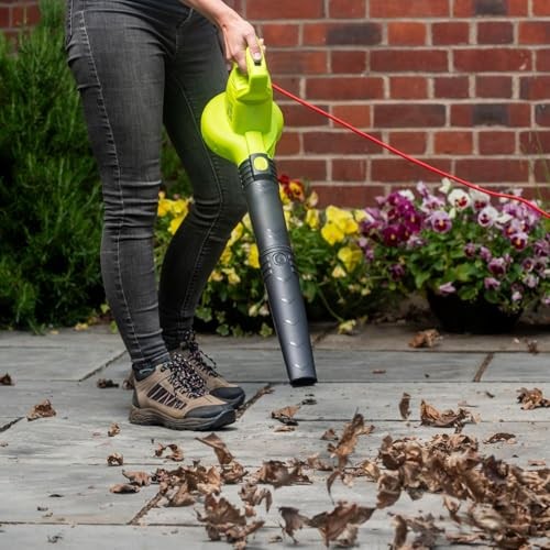  Electric Leaf Blower, Corded 7 Amp, 155MPH Air Speed, Lightweight & Handheld 