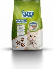 Olive Scoop Clumping Cat Litter 8L (6kg) | Natural Olive Pit Cat Litter | Dust 5.59 per kilo