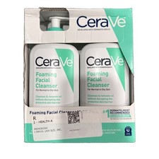 CeraVe Foaming Facial Cleanser, Normal to Oily Skin, 12 fl. oz.2 pk. B6