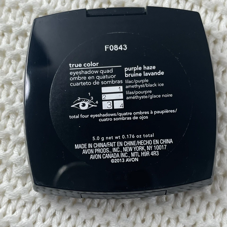 Avon True Color PURPLE HAZE Eyeshadow Quad .176 oz Discontnued - Image 3 of 4