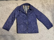 Authentic BURBERRY Girl Jacket Coat Quilted C...