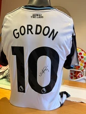 ANTHONY GORDON Hand Signed Newcastle 2025/26 Home #10 Shirt & Certified COA