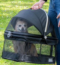 No-Zip View 360 Pet Safety Carrier  Car Seat for Small Dogs  Cats Push Button