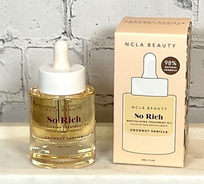 NIB NCLA BEAUTY So Rich Revitalizing Treatment Oil 1 fl oz/30ml COCONUT VANILLA