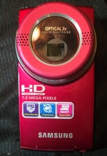 Samsung Pocket HD Digital Camcorder Camera 1920x1080 HMX-U20 Black Bundle Works
