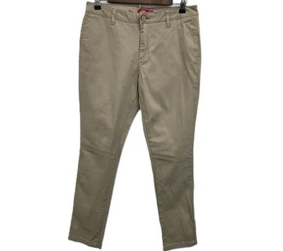 Dickies Womens 9/29 Beige Slim Fit Stretch Chino Pants Casual Khaki Workwear