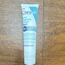 CeraVe Acne Foaming Cream Wash 10% Benzoyl Pe...