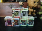 bitty pop Lot Of 7 Iron Man, Hulk, Vision, Rocksteay, Loki