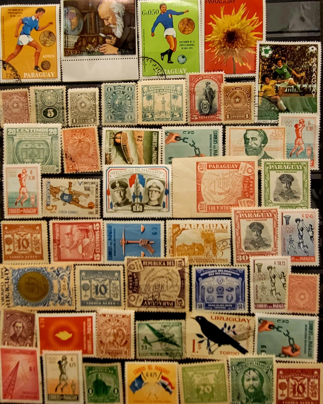 Paraguay Stamps ( Lot #6754) STAMPS USED COLLECTION 