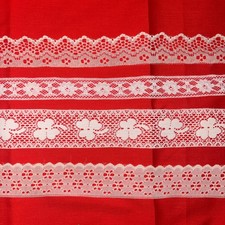 Beautiful Antique Victorian Lace Trim Lot Sewing Dolls Crafts Dresses 39 Yards