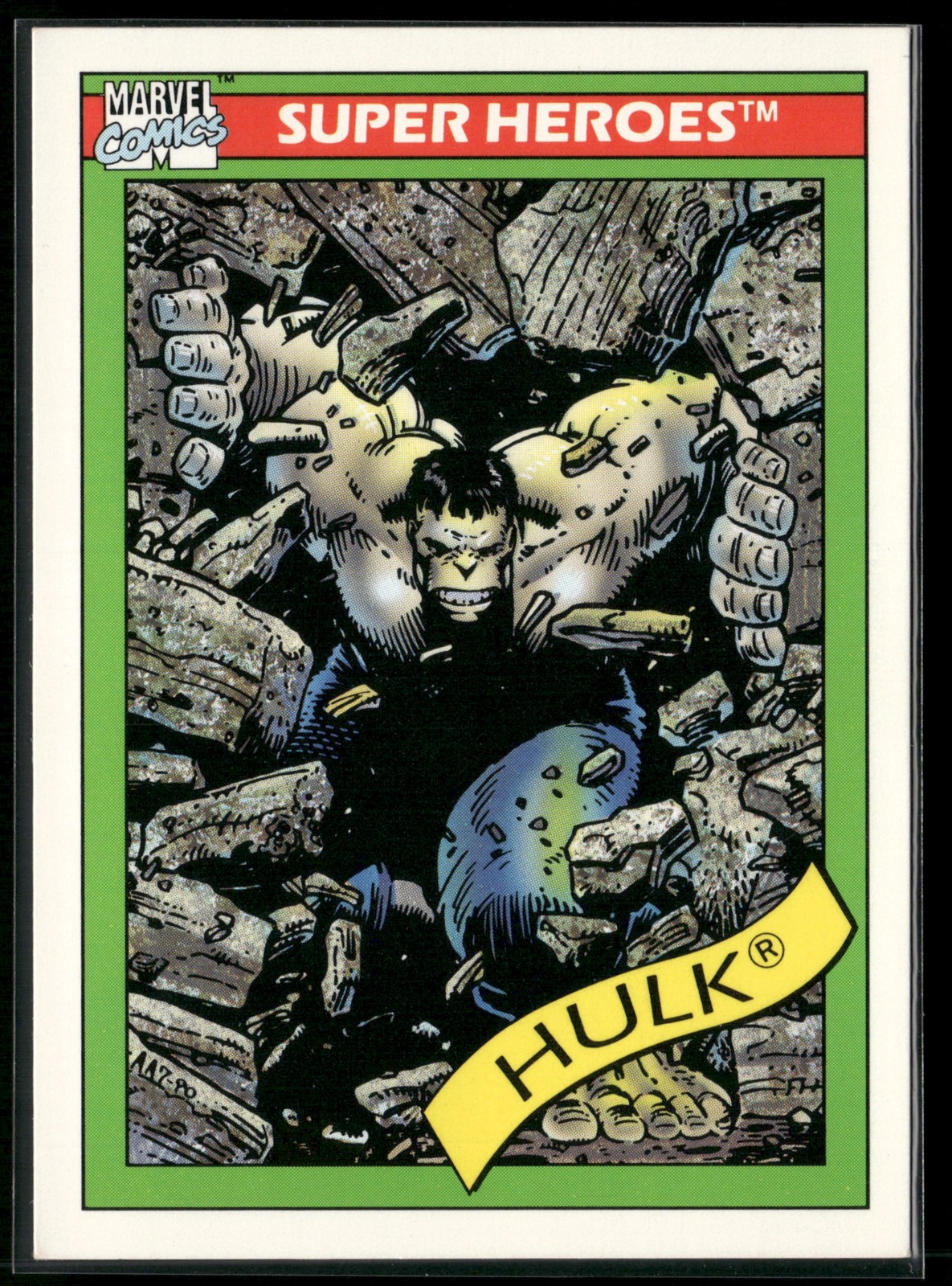 1990 Impel Marvel Universe #17 Hulk (gray)