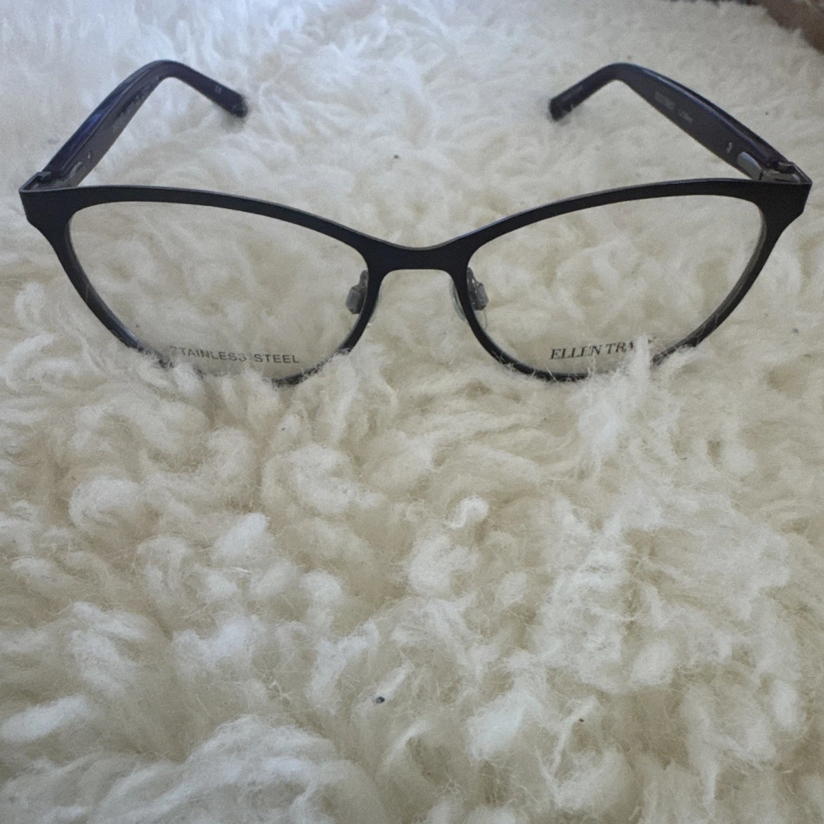 New Ellen Tracy Lucerne Women\'s Glasses in Gold and Purple Laminate. 51/15/135. Ellen Tracy Purple Eyeglass Frames for sale | eBay main image 4