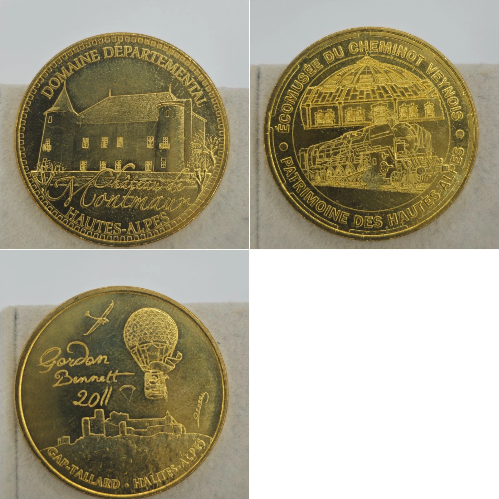 Hautes-Alpes 05 - Lot Jetons Touristiques Médailles Souvenirs Monnaie de Paris