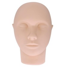 Silicone Practice Head for Eyelash Makeup Face Painting Training 23cm