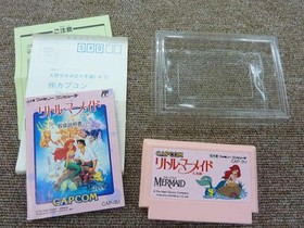 Famicom Software Model The Little Mermaid (With Box And Manual) Capcom FLg71