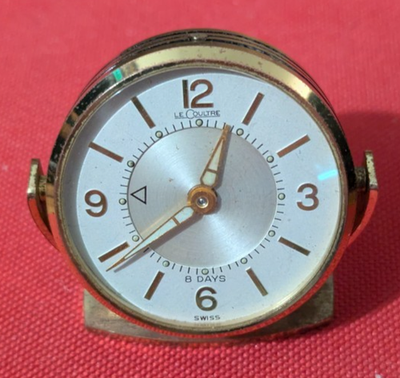 ジャガールクルト置き時計 MEMOVOXタイプ パワーリザーブ8days Jaeger-LeCoultre 8 Day Travel Alarm Clock Memovox Vintage Swiss