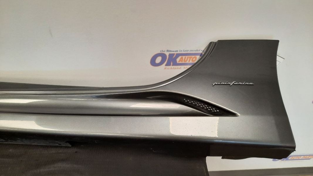 2012 FERRARI CALIFORNIA F149 OEM DRIVER LEFT ROCKER MOULDING GRAY 
