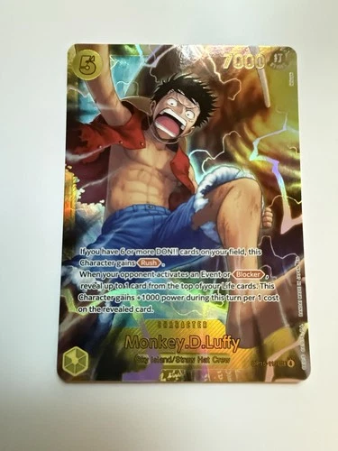 Bandai One Piece Card Game Monkey D. Luffy OP15-119 SEC Art Foil