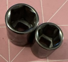 Lot Of (2) Craftsman 43514 13mm  & 43597 11m 6pt Sockets 1/4