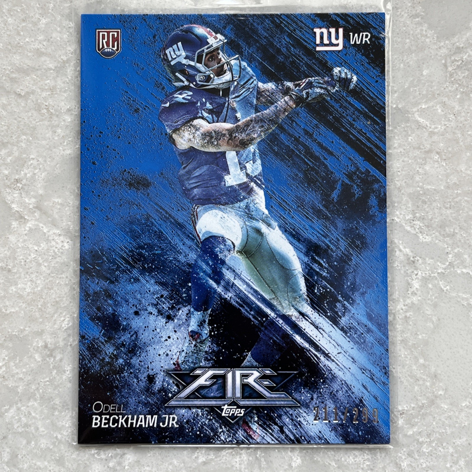 Odell Beckham Jr. Topps Fire #119 Blue